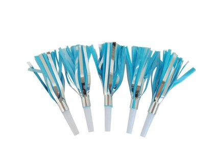 Frkačka papírová, modro-stříbrná, sada 5 ks