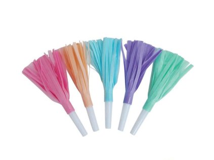 Frkačky papírové, pastelové barvy, sada 5 ks