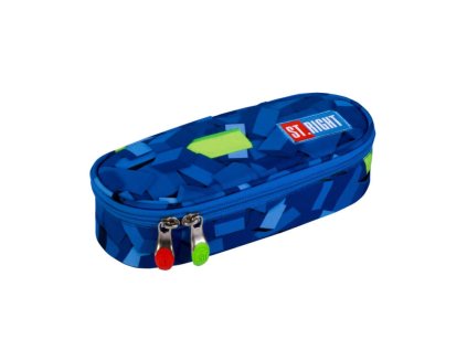 Penál oválný St. RIGHT - BLOCKS/KLOCKI CACA, PC-01, rozměry 23 x 9,5 x 6cm