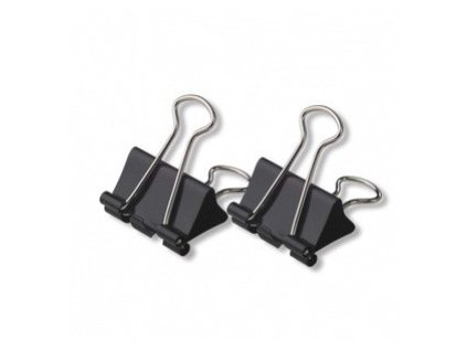 420/15 binder klip černý, 12 ks