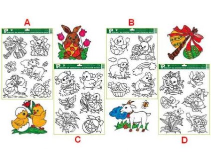 Předloha k barvám na sklo