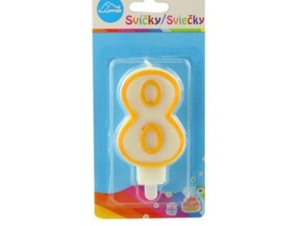 Svíčka č. 9 Zlatá LUMA