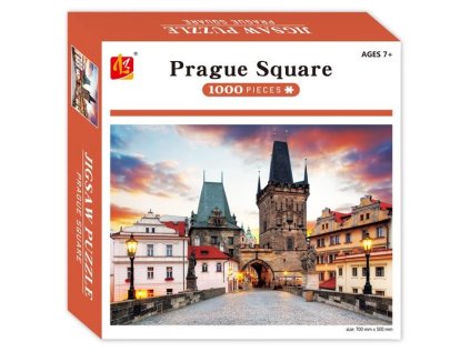 Puzzle 70x50cm Praha 1000 dílků v krabičce