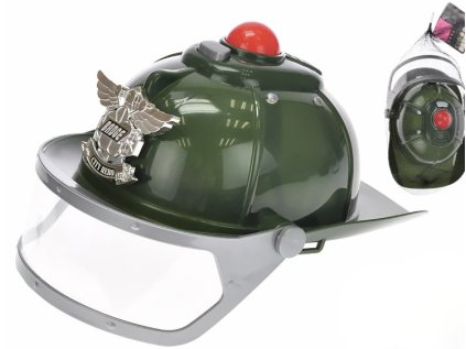 Vojenská přilba 28,5x20cm v síťce