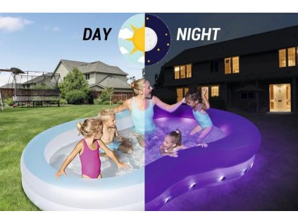 Bazén 280x157x46cm na baterie s LED osvětlením 556L v krabičce