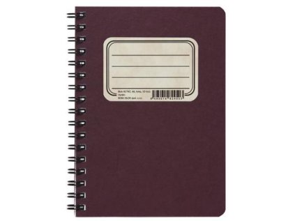 Kroužkový blok RETRO A6, linka, 50 listů