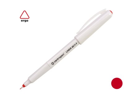 Popisovač CENTROPEN 4611 ( 2611 ) červený 0,3mm