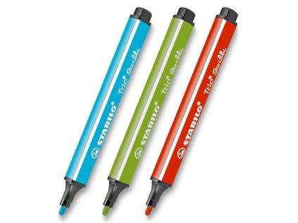 Popisovač Stabilo Trio Scribbi - modrá