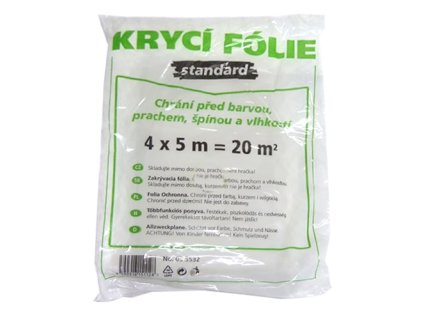 Zakrývací folie HDPE 4x5m/7my transp