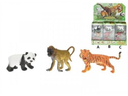 Zvířátka divoká 3ks 7-9cm