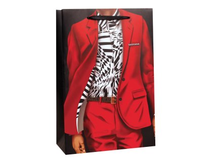 Designová dárková taška, 18 x 23 x 9cm, balení 12ks