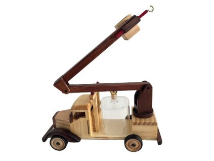 Dřevěný montážní vůz s lahví 350 ml