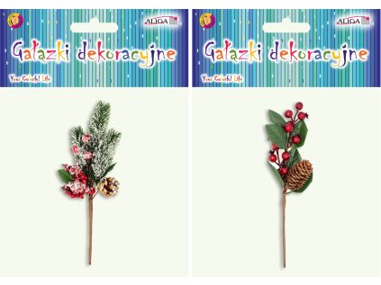 Ozdobné větvičky DPG-2861 vč.2 vzory, délka 25 cm