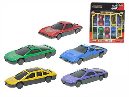 Auto sportovní kov 6,5 cm, sada mix barev