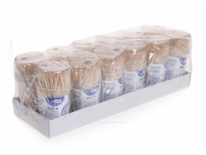 Párátko dřevěné O2 x 65 mm v kelímku s uzávěrem [190 ks]