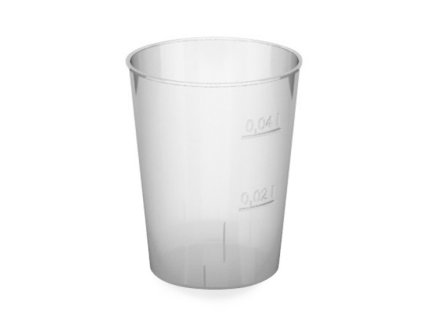 Kelímek krystal (PS) O43mm 2cl/4cl [10 ks]