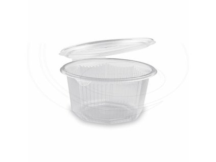 Miska (PP) s víčkem osmiboká průhledná 1000ml