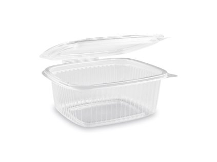 Miska (PP) s víčkem oválná průhledná 500ml [50 ks]