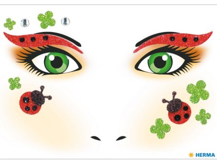 Face Art Samolepky motiv Beruška, Obsah 1 list