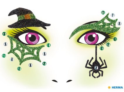 Face Art Samolepky motiv Čarodějnice, Obsah 1 list