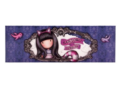 Krabička na tužky/drobnosti Santoro - Gorjuss - Cheshire Cat, 20 x 4 x 7cm