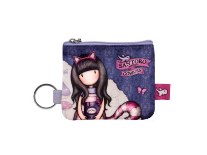 Peněženka / klíčenka Santoro London –Cheshire Cat, 12 x 9 x 1 cm