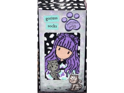 Ponožky Santoro London - Smitten Kitten, délka chodidla 25 - 28 cm