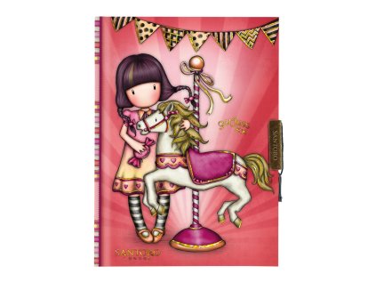 Zápisník linkovaný se zámečkem Santoro - Carousel, 272 stránek, 12,5 x 17,8 x 2,2 cm