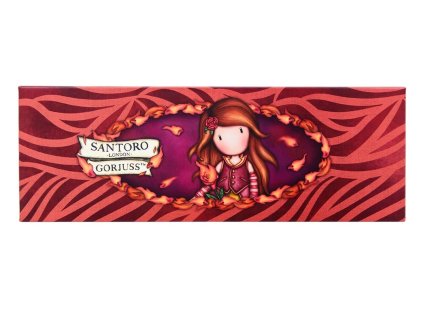 Krabička na tužky/drobnosti Santoro - Gorjuss - Pencil Box - Fire In My Hear 20 x 4 x 7cm