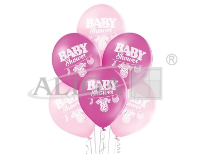 Balónky BNS06-056 - Baby, růžové - bal.. 6 ks.