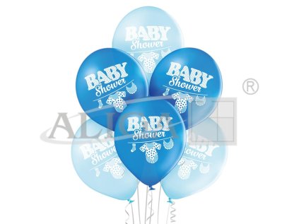 Balónky BNS06-057 - Baby, modré - bal. 6 ks.