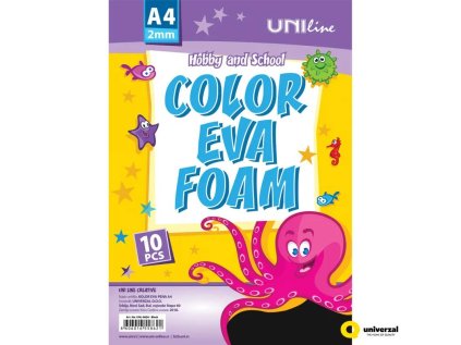 EVA foam dekorační pěna A4 bílá 10 ks