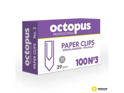Kancelářské sponky 29mm, 100 ks