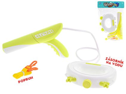 Vodní puška 29cm se zásobníkem na vodu, 2 barvy