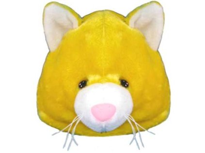 Plyšová maska/čepice kočka