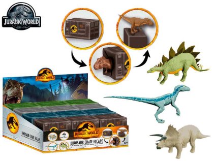 Jurský svět dostaň dinosaura ven z bedny 3druhy