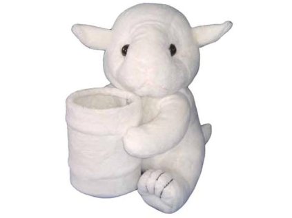 Plyšový stojánek na tužky ovce, velikost 20 cm