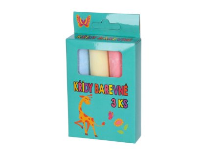 Křídy chodníkové barevné 3 ks