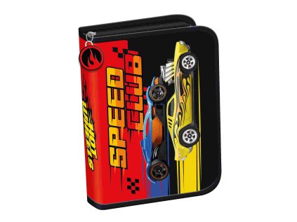Penál jednopatrový - Hot Wheels , Rozměry: 210 x 135 x 35 mm