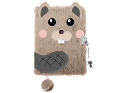 Památník/zápisník s visacím zámkem A5/96 listů BOBR, linkovaný