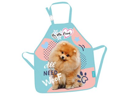 Dětská zástěra - My Little Friend, pes, rozměry 41,5 x 49 cm