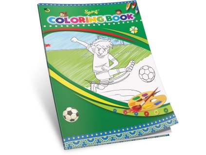 Omalovánky A4/8 listů motiv Sport ofsetový papír 100g/m2