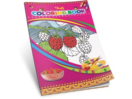 Omalovánky A4/8 listů, motiv ovoce, ofsetový papír 100g/m2
