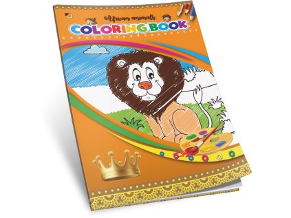 Omalovánky A4/8 listů, africká zvířata, ofsetový papír 100g/m2