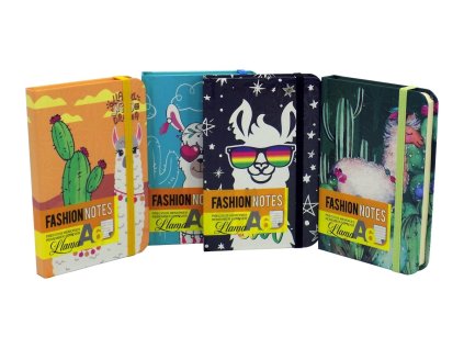 Záznamová kniha LAMA formát A6, 96 listů, 90x140mm 85gr/m2, linkovaná