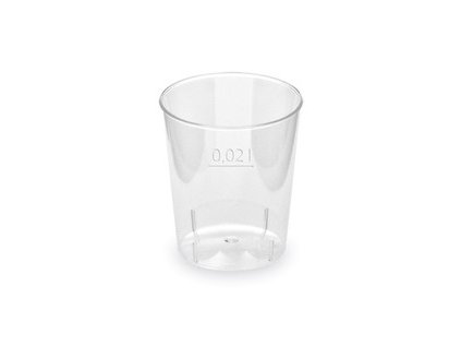 Odlivky na alkohol 0,02 l krystal PS, 50ks balíček