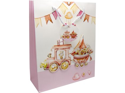 Taška dárková L 26x32x10 cm OP1711 dětská WY