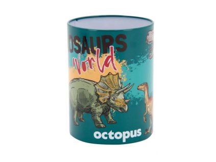 Stojánek na psací potřeby Dinosaurus, kovový, výška 10 cm