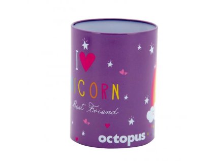 Stojánek na psací potřeby Jednorožec, kovový, výška 10 cm