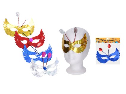 Karnevalový set - maska (škraboška), různé barevné varianty